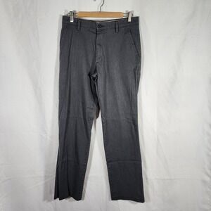 Dockers Mens Gray Dress Pants Straight Leg Casual Chino Trousers W32 L34